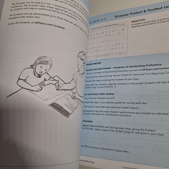 Handwriting Without Tears Cursive Kickoff Teachers Guide 2nd Grade Edition 2022 - Picture 9 of 9